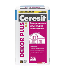 Штукатурка фасадная Ceresit Dekor Plus, 25кг